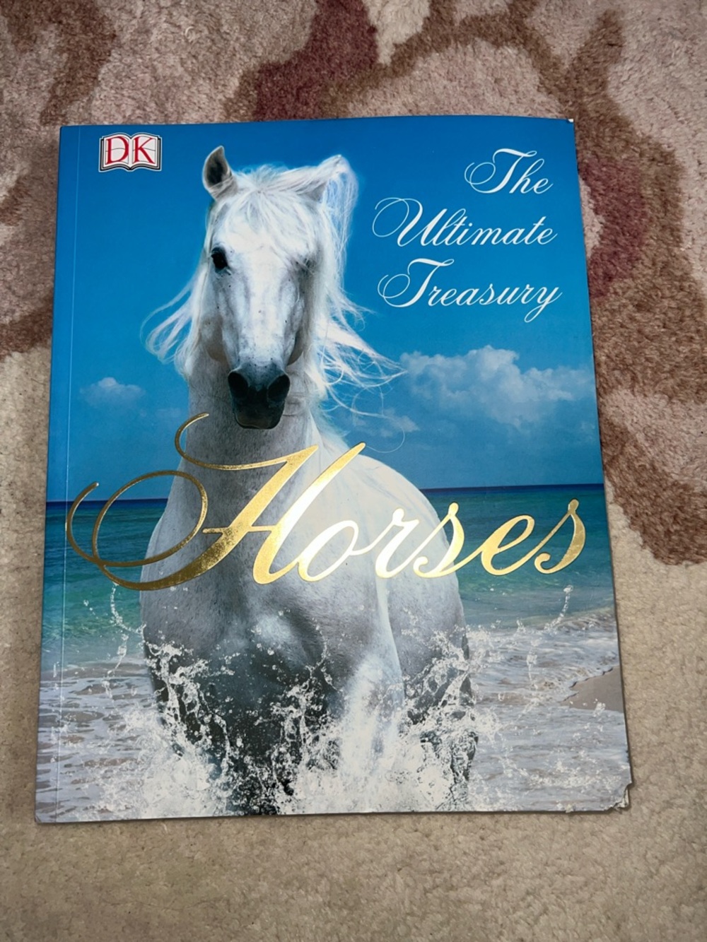 Pearson The Ultimate Treasury Horses - Blue and White with Gold Lettering